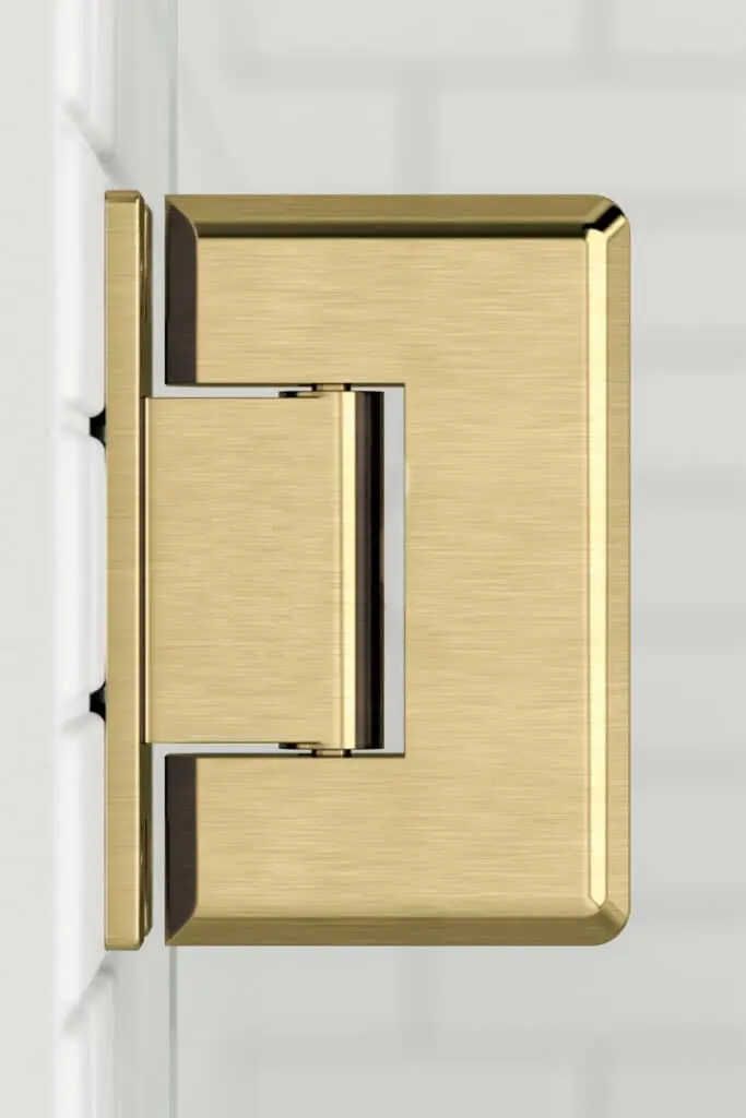 Frameless Shower Doors — Ocean County & Toms River NJ 22 Brushed gold shower door hardware finish